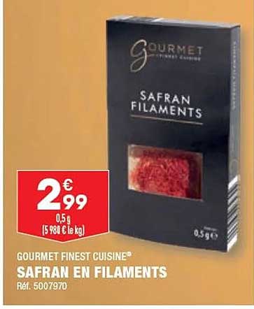 gourmet finest cuisine safran en filaments
