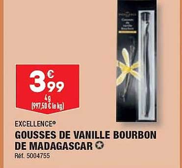 gousses de vanille bourbon de madagascar excellence