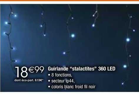 guirlande "stalactites" 360 led