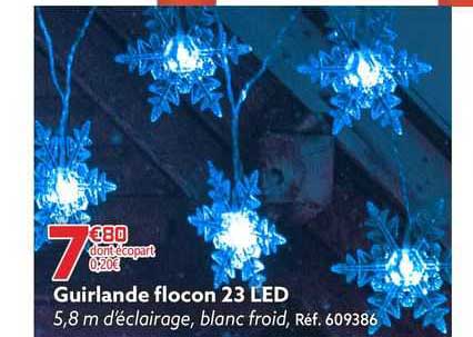 Guirlande Flocon 23led