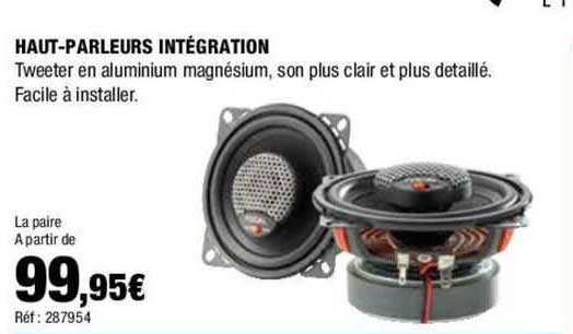 haut-parleurs intégration