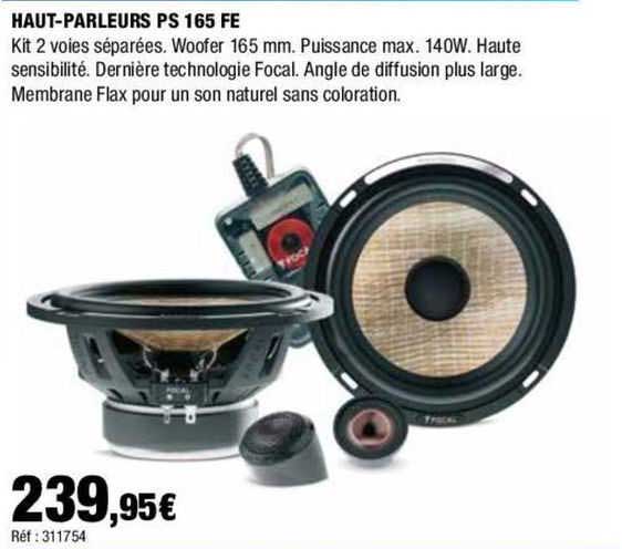 haut-parleurs ps 165 fe