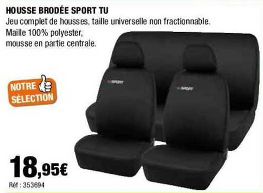 Housse Brodée Sport Tu