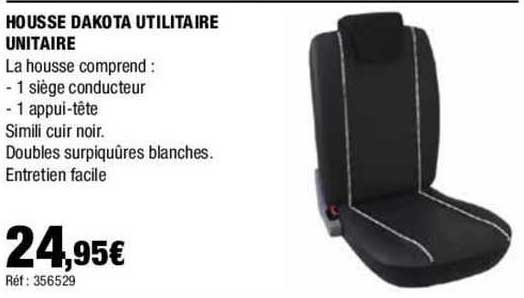 housse dakota utilitaire unitaire