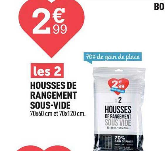 housses de rangement sous-vide