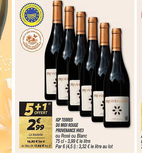 Igp Terres Du Midi Rouge Provenance Hve3