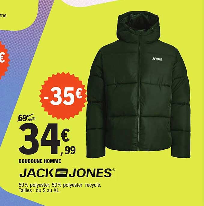 jack jones doudoune homme