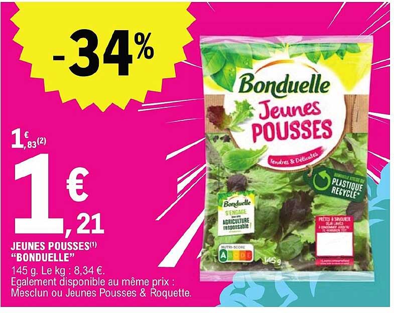 jeunes pousses bonduelle