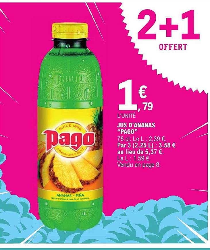 jus d'ananas pago