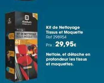 kit de nettoyage tissus et moquette