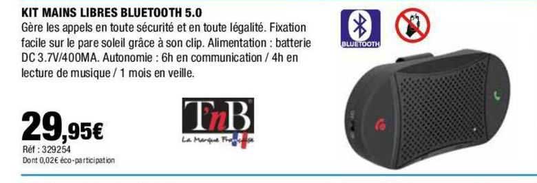 kit mais libres bluetooth 5.0