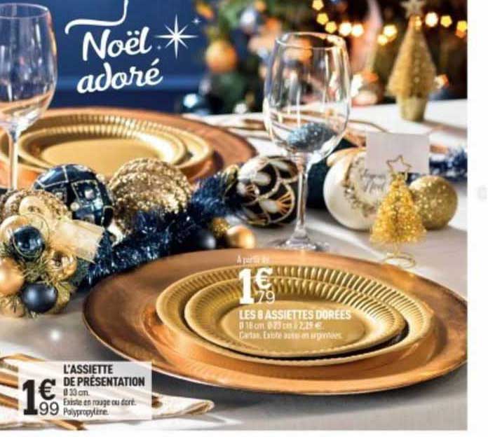 l'assiette de présentation