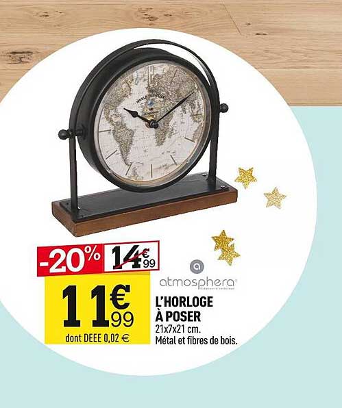 l'horloge à poser atmosphera