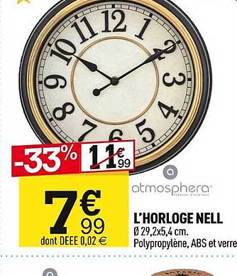 l'horloge nell atmosphera