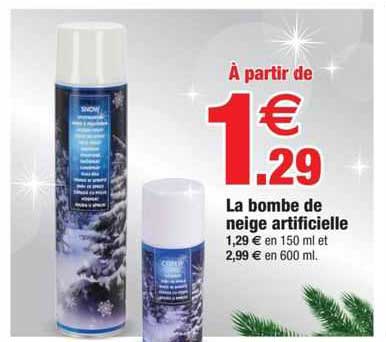 La Bombe De Neige Artificielle