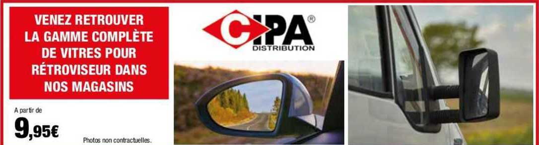 la gamme complète de vitres pour rétroviseur dans nos magasins