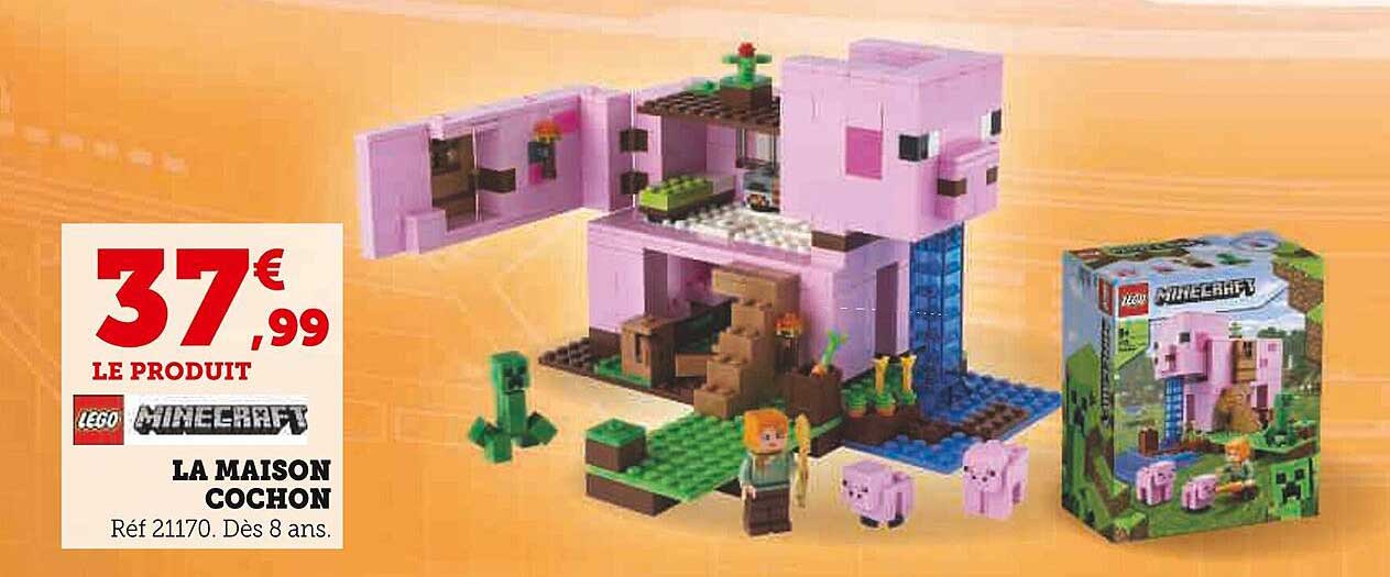 la maison cochon lego minecraft