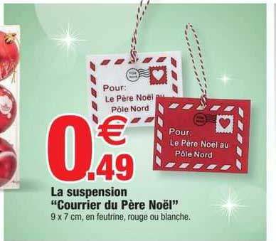 la suspension "courrier du père noël"