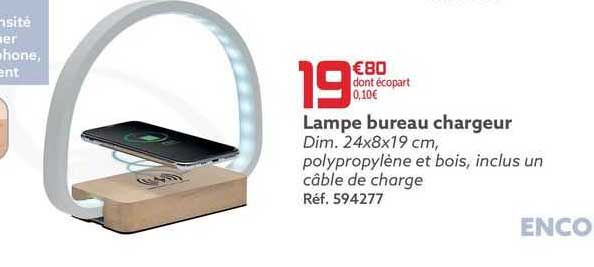 lampe bureau chargeur enco