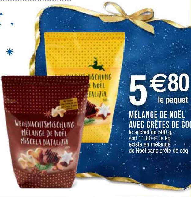 Mélange De Noël Avec Crêtes De Coq