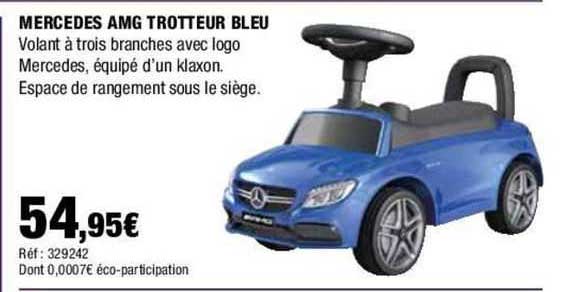 mercedes amg trotteur bleu