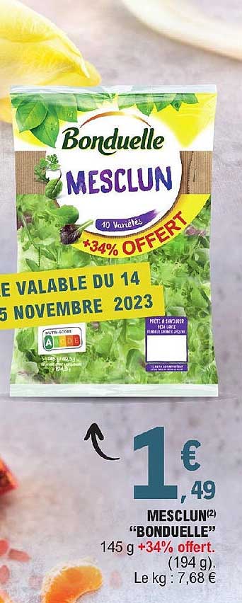 Mesclun "bonduelle"
