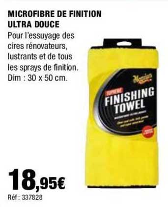 microfibre de finition ultra douce