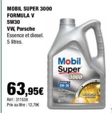 mobil super 3000 formula v 5w30 vw porsche