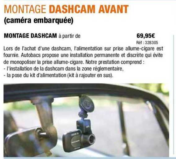 montage dashcam avant