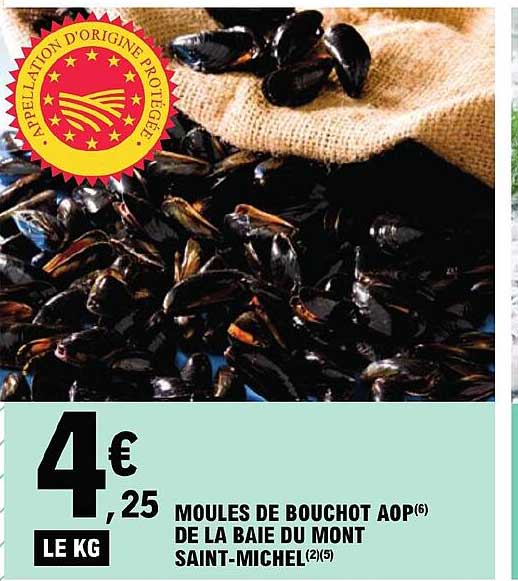 moules de bouchot aop de la baie du mont saint-michel