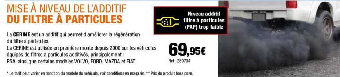 mule à niveau de d'additif du filtre à particules