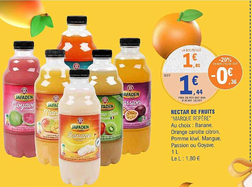 nectar de fruits "marque repère"