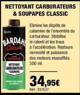 nettoyant carburateurs & soupapes classic