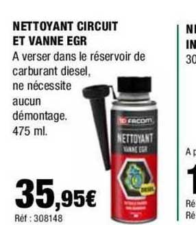 nettoyant circuit et vanne egr