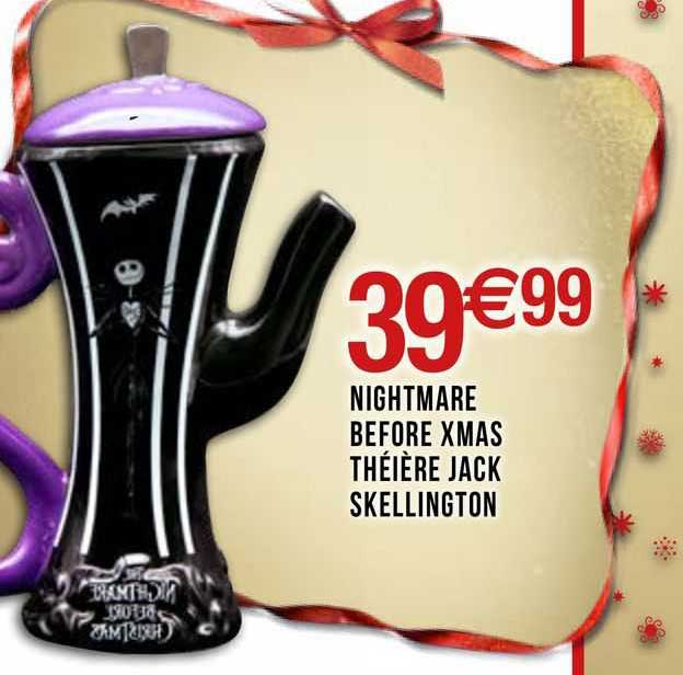 nightmare before xmas théière jack skellington