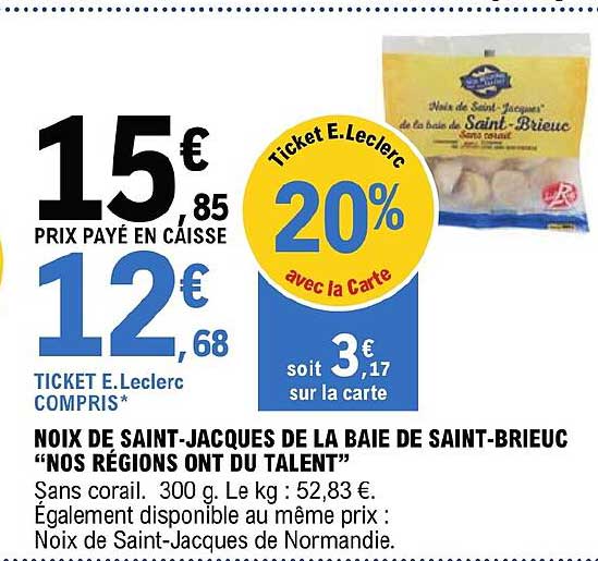 noix de saint-jacques de la baie de saint-brieuc "nos régions ont du talent"