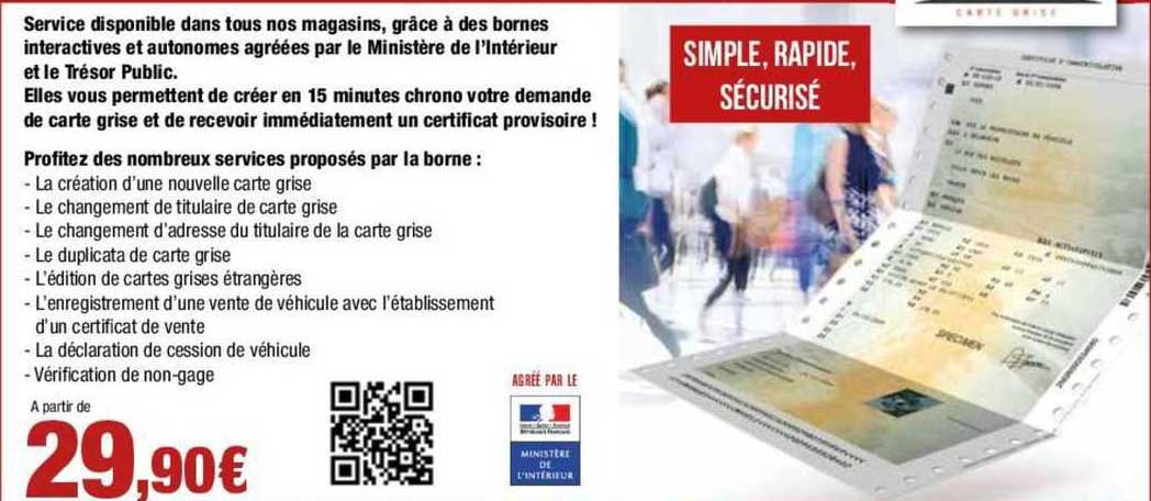 nombreux services proposés parla borne