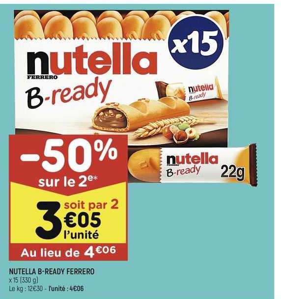 nutella  b-ready ferrero