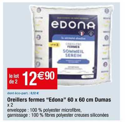 oreillers fermes edona dumas