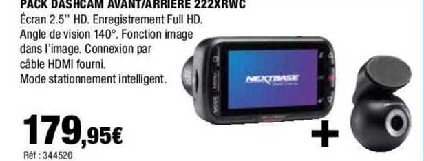 pack dashcam avant/arriere 222xrwc