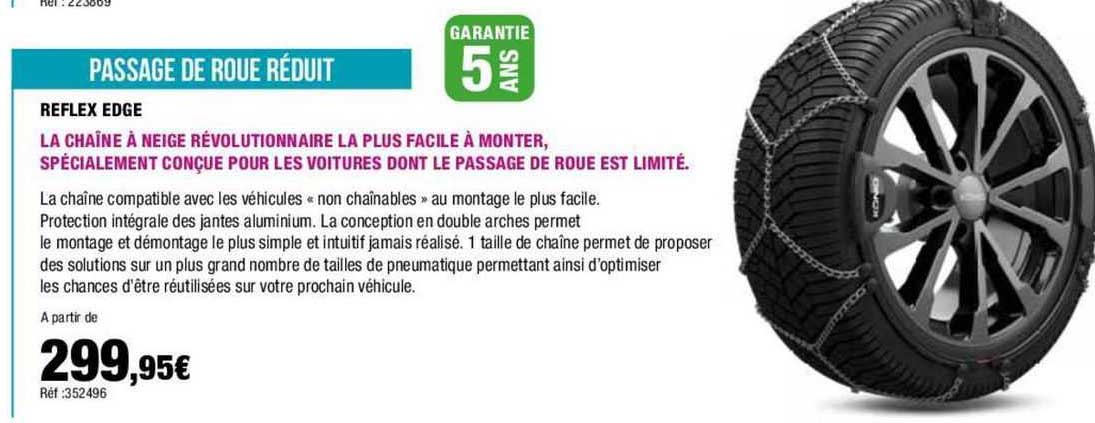 passage de roue réduit reflex edge