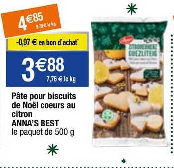Pâte Pour Biscuits De Noël Coeurs Au Citron Anna's Best