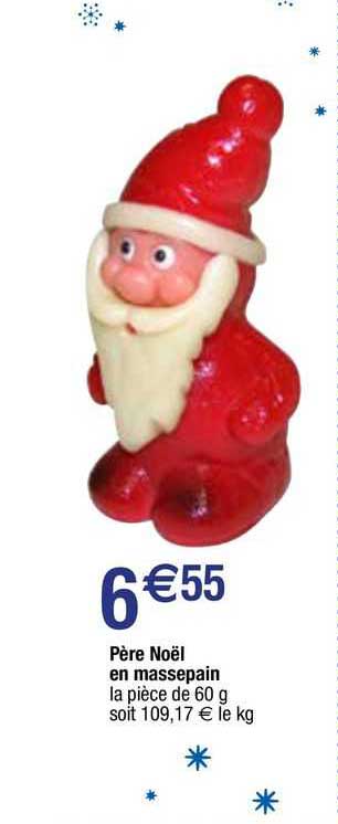 père noël en massepain