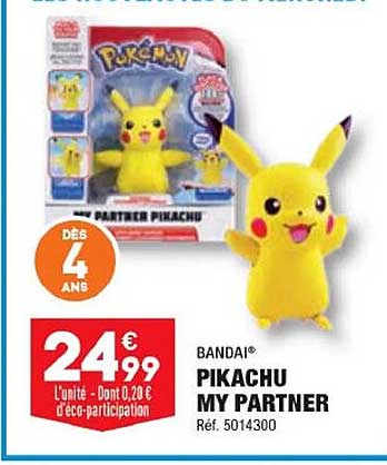 pikachu my partner bandai