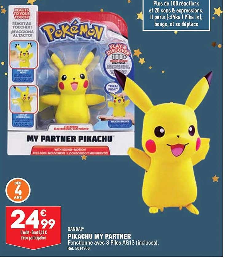 pikachu my partner bandai