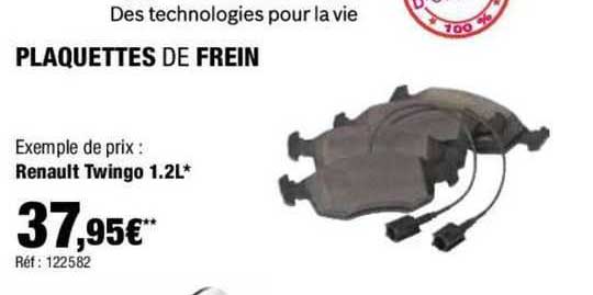 plaquettes de frein renault twingo 1.2l