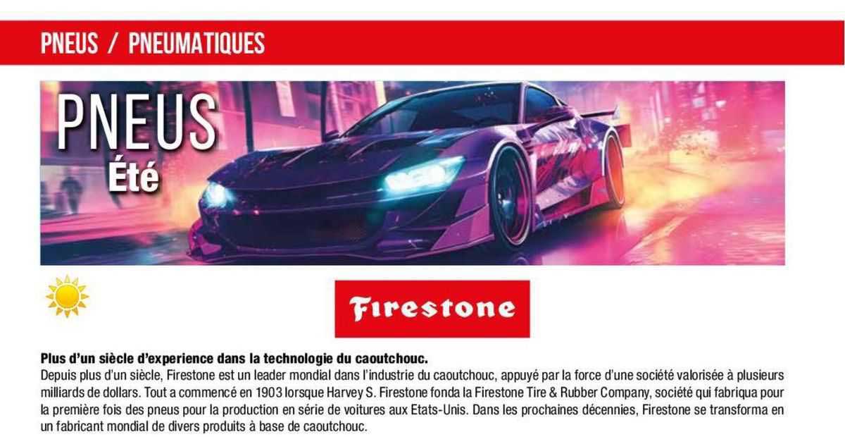 pneus été firestone