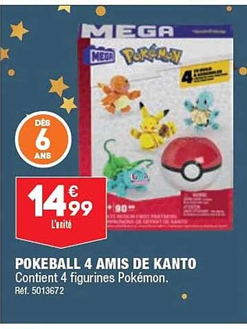 pokeball 4 amis de kanto