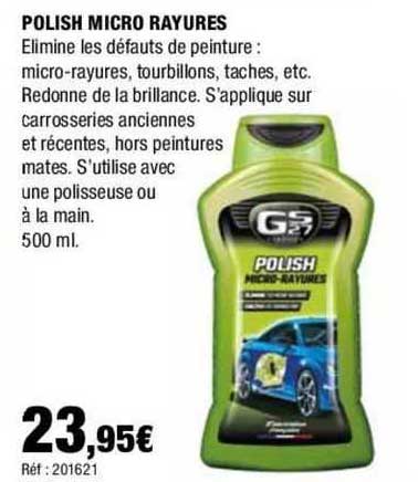 polish micro rayures