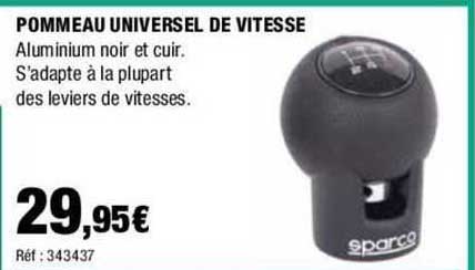 pommeau universel de vitesse sparco